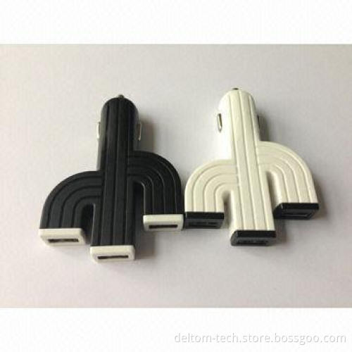 Three USB ports car charger for iPhone, Samsung and iPad, 5V, 4.2A